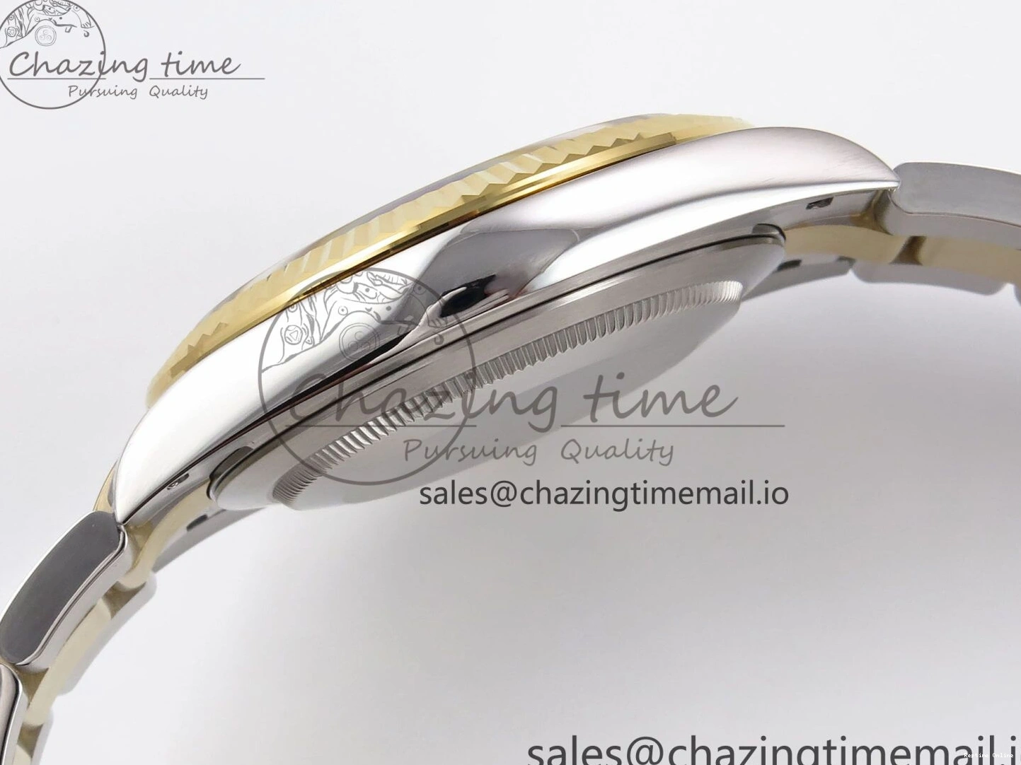 0215 DateJust 41 126333 EWEF Best Edition YG Stick Dial on SS YG Oyster Bracelet A Durable 971